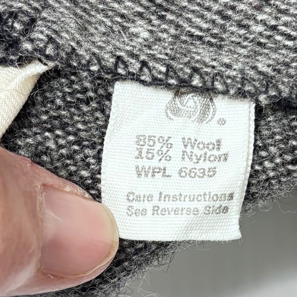 WOOLRICH CHARCOAL GREY WOOL CROPPED KNICKERS - Picture 11 of 14